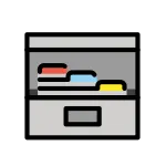 Card File Box SVG Icon